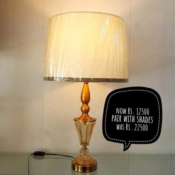 Golden white Table Lamp