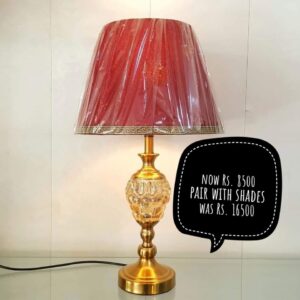 Golden Red Table Lamp